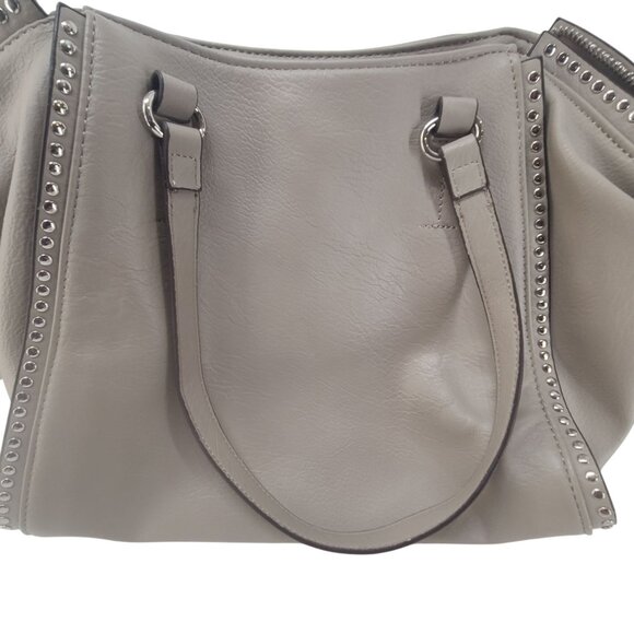 INC International Concepts Taupe Studded Shoulder Bag - Picture 6 of 9